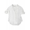 white linen blouse - Long sleeves shirts - 