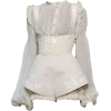 white neutral shorts and blouse - Hlače - kratke - 