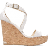 white sandals - Keilabsatz - 