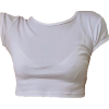 white shirt - Majice - kratke - 