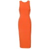 whoinshop Women's Sleeveless Side Weave Cut Outs Midi Cocktail Bandage Dress - ワンピース・ドレス - $73.00  ~ ¥8,216