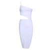 whoinshop Women's Spaghetti Strap Cut Out Club Celebrity Bandage Dress - Dresses - $35.99  ~ £27.35