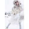 winter white fur - モデル - 