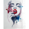 woman red lips illustration - Uncategorized - 