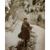 woman winter snow forest - Uncategorized - 