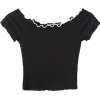 wood ear short-sleeved t-shirt - 半袖衫/女式衬衫 - $23.99  ~ ¥160.74