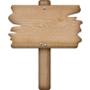 wood sign - Przedmioty - 