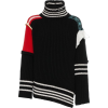 wool blend patchwork sweater - Puloveri - 