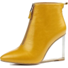 yellow boots - Buty wysokie - 
