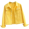 yellow denim jacket - アウター - 