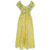 yellow dress blue flowers - ワンピース・ドレス - 