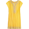 yellow embroidered tunic - チュニック - 