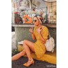 yellow polka dot dress - 连衣裙 - 