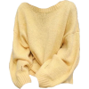 yellow sweater - Pullovers - 