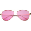zeroUV Pink Aviator Sunglasses - サングラス - $9.99  ~ ¥1,124