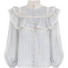 zimmermann Aliane Lace Frill Blouse - 長袖Tシャツ - 