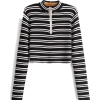zipper short striped sweater - Майки - длинные - $25.99  ~ 22.32€