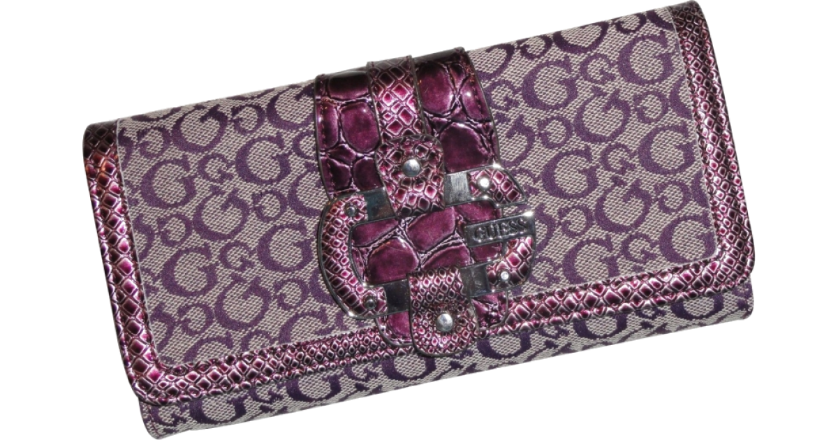 Guess Cordelia Slg Petite Trifold Wallet Fuchsia in Purple