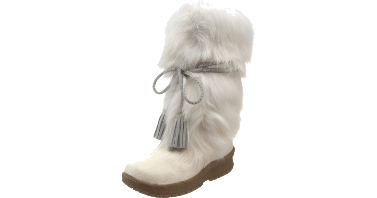 womens white boots with fur