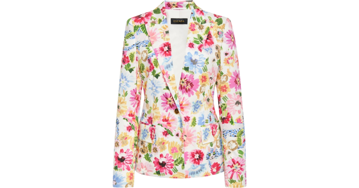 lence59 Suits Escada Floral Briken Blazer - trendMe.net