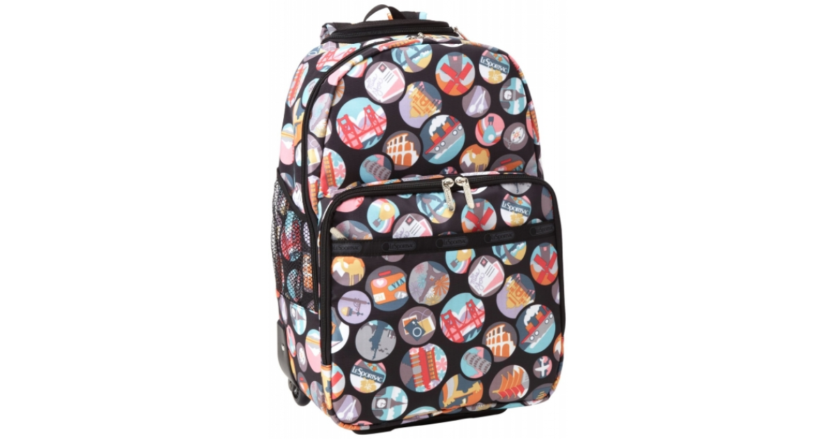 lesportsac luggage rolling backpack