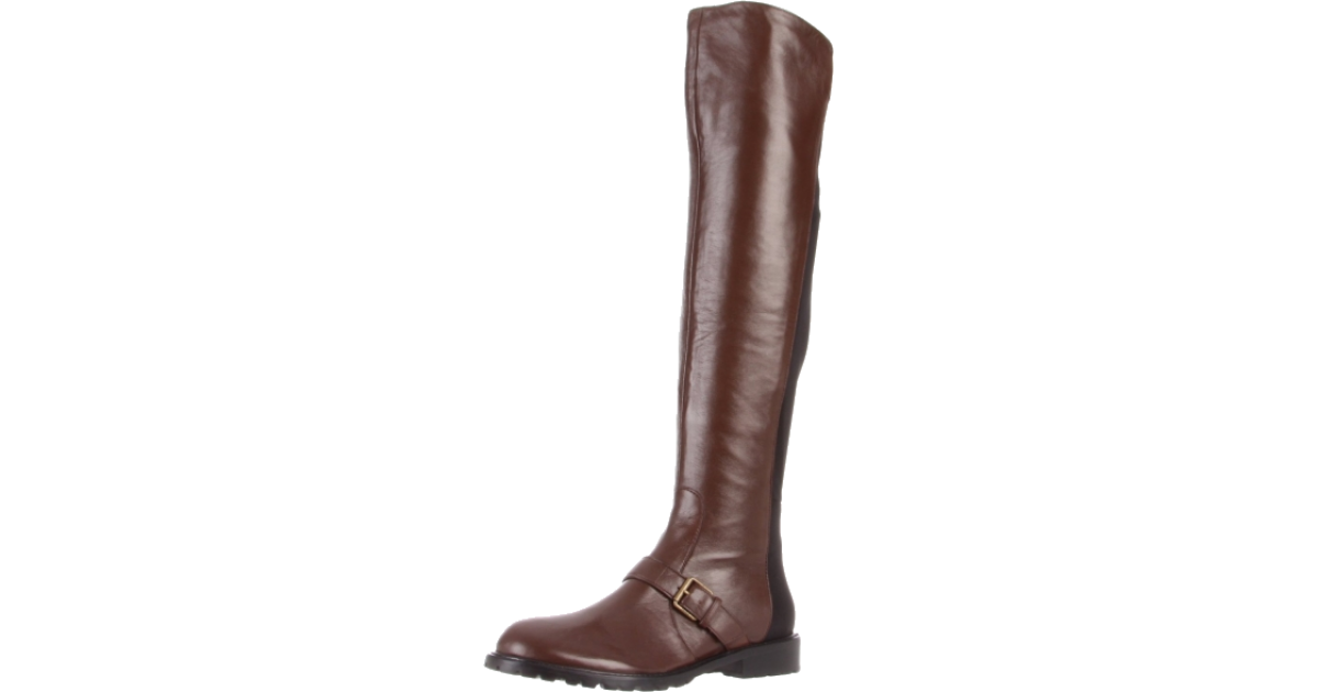 dark brown knee high boots