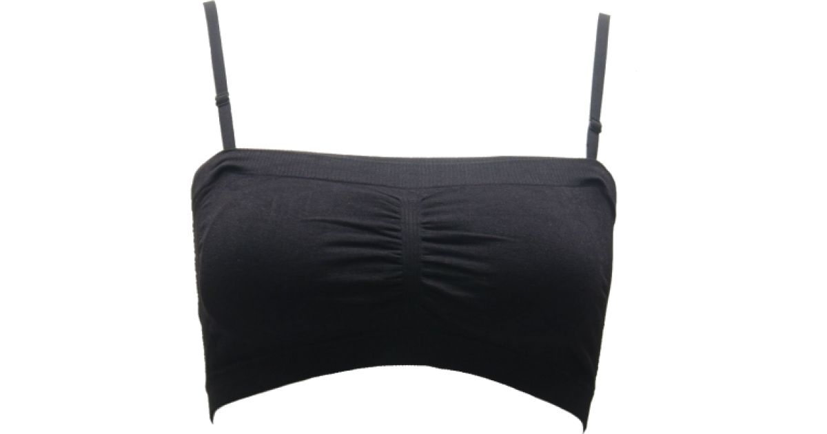 FineBrandShop Underwear Seamless Black Tube Top Bra $6.50