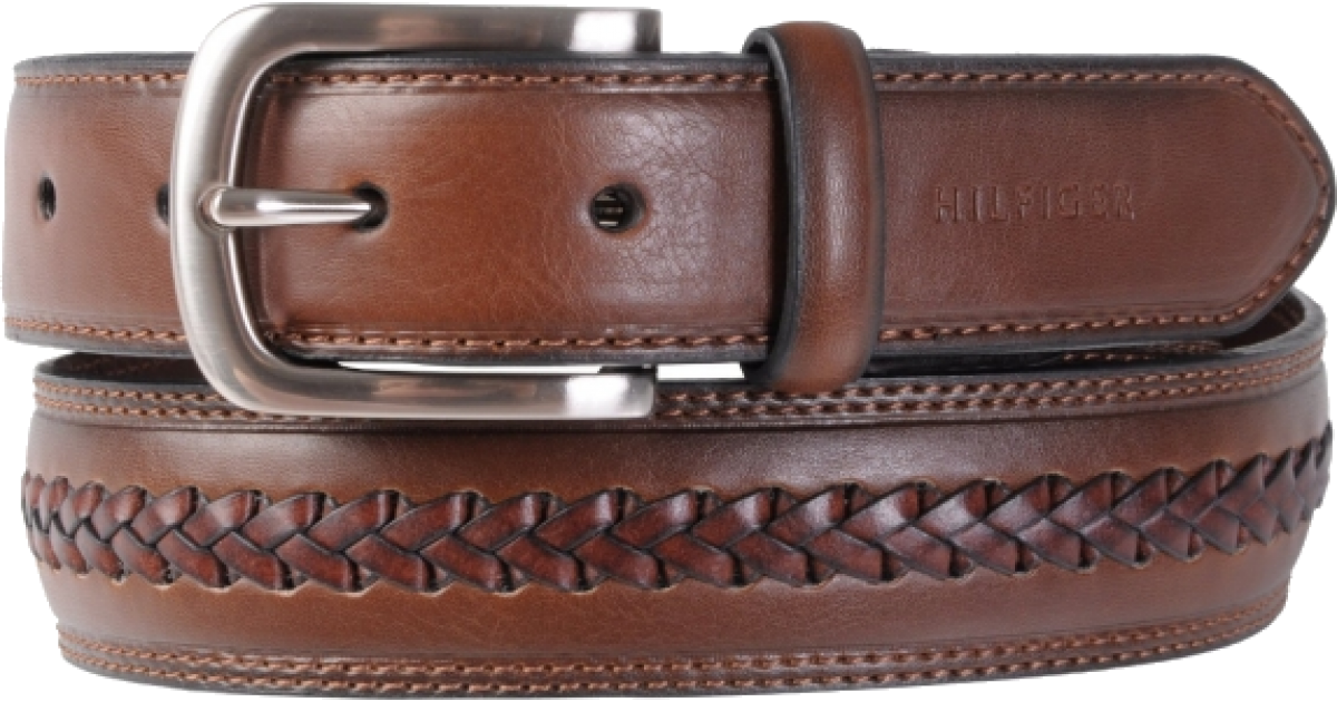 Tommy Hilfiger Yangy Mens Leather Belt X-Large / Brown