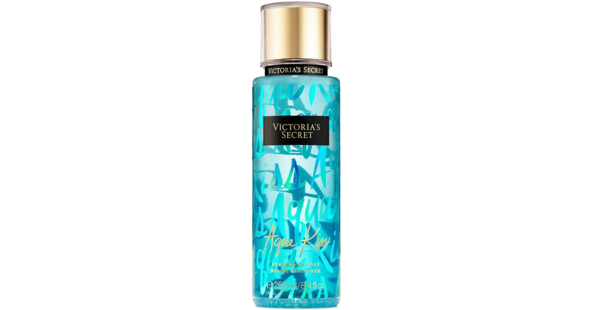 Victorias kiss. Aqua Kiss Victoria's Secret духи. Спрей для тела Victoria's Secret Aqua Kiss.