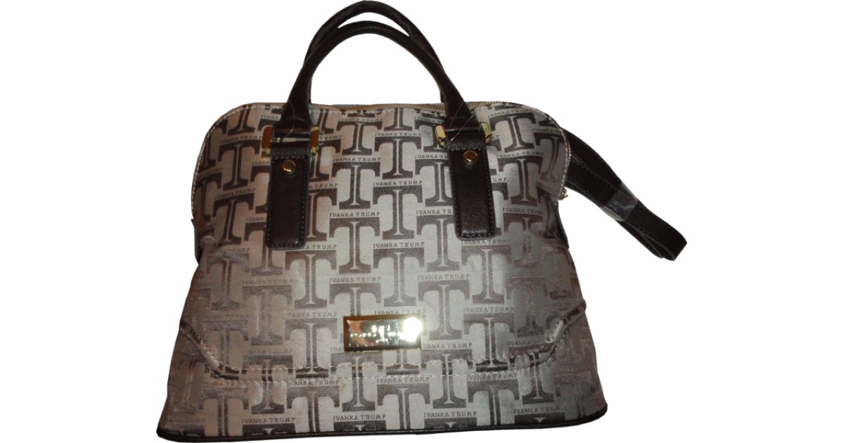 IVANKA TRUMP AUTH Women's Faux Ostrich Leather Shoulder Bag Purse Tote  Carry | eBay