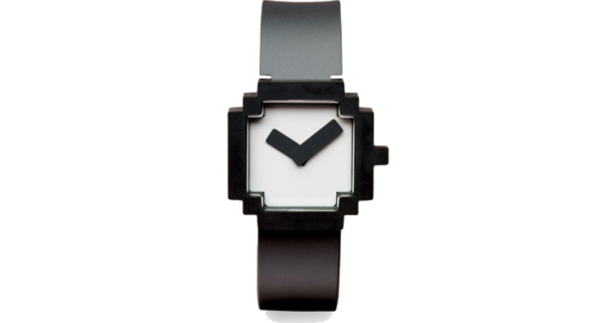 Пиксельные часы. Pixel watch со стальным ремешком. Pixel watch Black. Geek Accessories. 8 бит часы