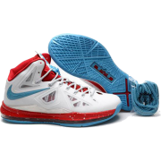  Nike Air Max LeBron 10(X) Whi - Scarpe classiche - 