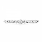 10KT White Gold Round Diamond Promise Ring (1/5 cttw) - Anillos - $149.00  ~ 127.97€