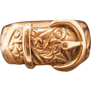 1890s gold buckle wedding ring - Rings - 