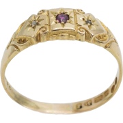 1905 ruby star ring - Aneis - 
