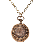 1910s pocket watch pendant - Ure - 