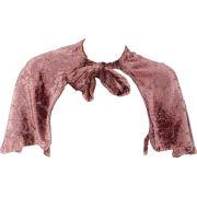 1920s Art Deco Vintage Mauve capelet - Bolero - 