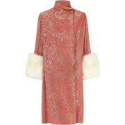 1920s Peachy Pink and Silver Lame Coat - Jakne i kaputi - 