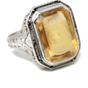 1930s citrine ring - Rings - 