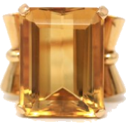 1940s citrine ring - Rings - 