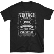 1948 Birthday Gift Vintage T-shirt - Camisola - curta - $17.84  ~ 15.32€