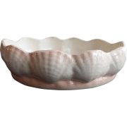 1950s Pink Scallop Shell Planter bowl - Articoli - 
