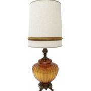 1960s amber table lamp - Luces - 