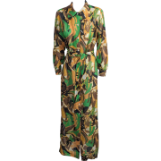 1970s maxi cotton shirtwaist - Dresses - 