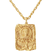 1980s egyptian revival necklace - Necklaces - 