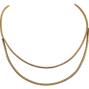 1980s omega necklace layered - Necklaces - 