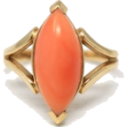 1990s coral ring - Rings - 