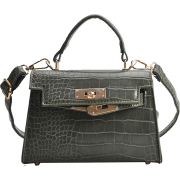 2022 new fashion crocodile pattern messenger hand-held small square bag 23*15*9 - Torebki - $8.40  ~ 7.21€