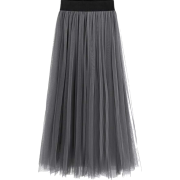 2 layers Grey skirt - Belt - $19.00 