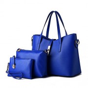 3pc Lady Women's Faux Leather Shoulder Tote Bag Business Top-handle Handbags Wallet Purse Set - Torby - $28.99  ~ 24.90€